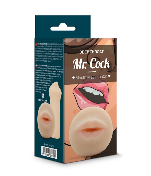 Mr. Cock Deep Throat Mund Masturbator Hautfarben