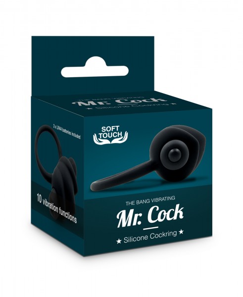 Mr. Cock Vibrierender Silikon Penis Ring Bang Vibrating Soft Touch