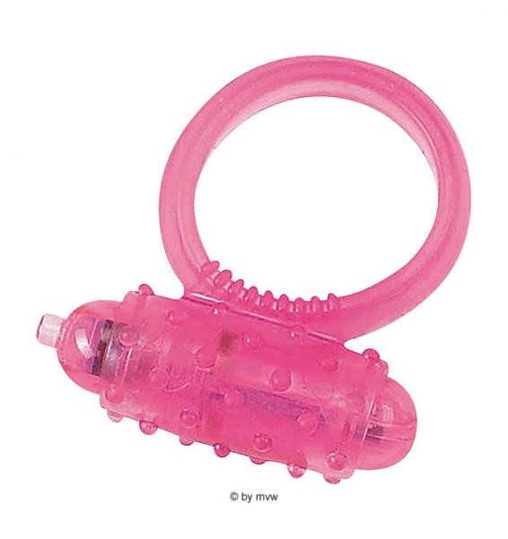Cockring Silicone Vibrating Pink