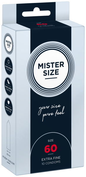 MISTER SIZE - pure feel - 60 mm (10 Kondome)