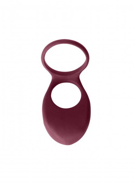 Vibrating Double Cockring Daydream Wine Red