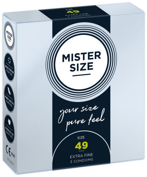MISTER SIZE - pure feel - 49 mm (3 Kondome)