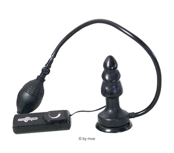 The Knight Inflatable vibrating Plug ca.12.5cm black