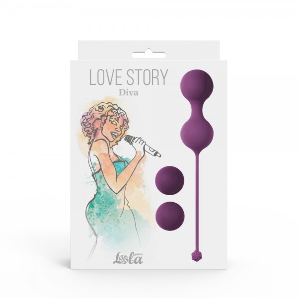 Vaginal balls set Love Story Diva Lavender Sunset