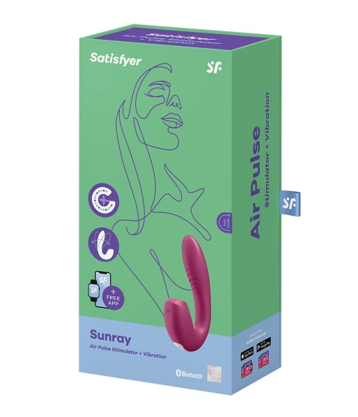 Satisfyer Sunray Air Pulse + Vibrator Beere