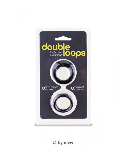 Double Loops Cockring Silicone 2 Stk.