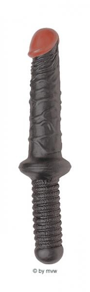 Rogue realistic Dong with handle ca.19.0cm black