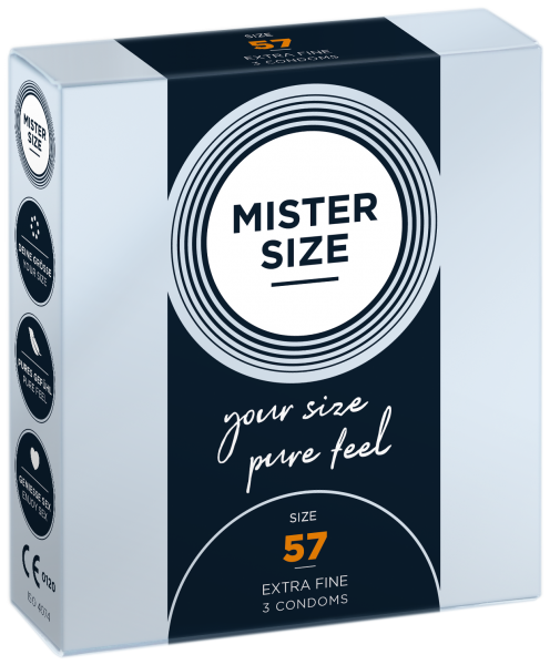 MISTER SIZE - pure feel - 57 mm (3 Kondome)