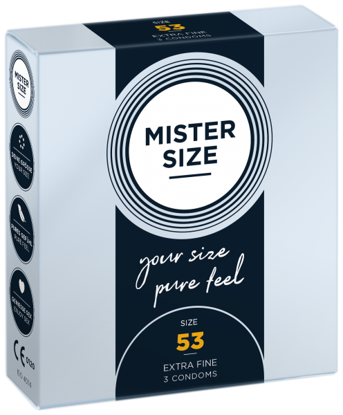 MISTER SIZE - pure feel - 53 mm (3 Kondome)
