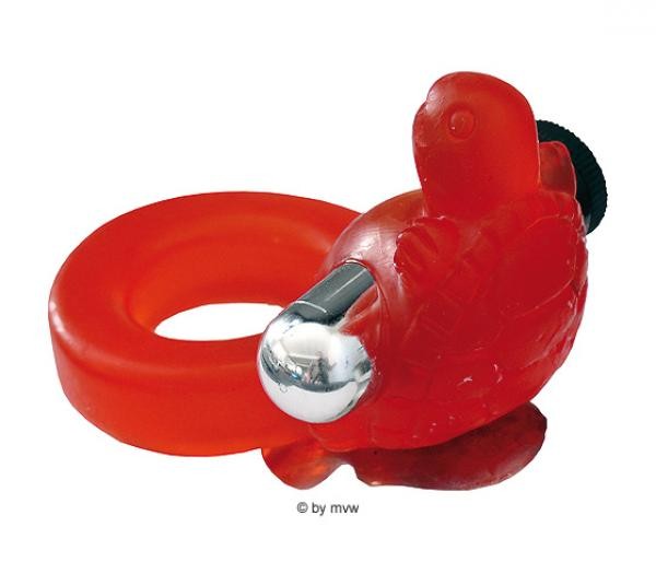 Jelly Turtle Cockring Red