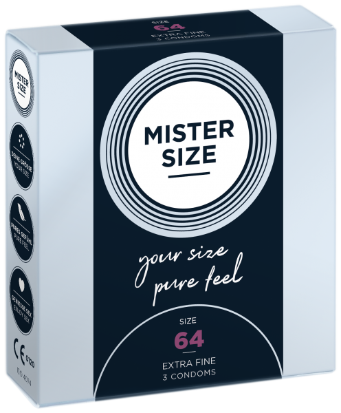 MISTER SIZE - pure feel - 64 mm (3 Kondome)