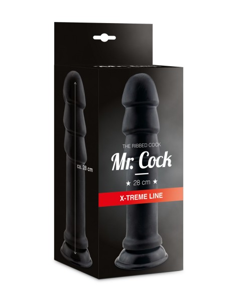 Mr. Cock Extreme Line XXL Anal Plug Ribbed Cock 28 cm