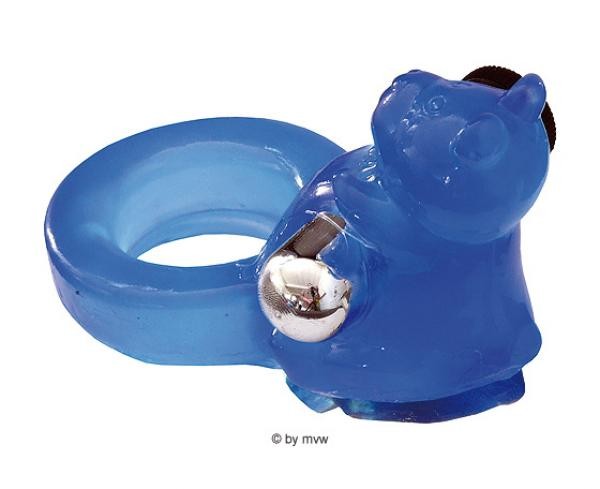 Jelly Bear Cockring Blue