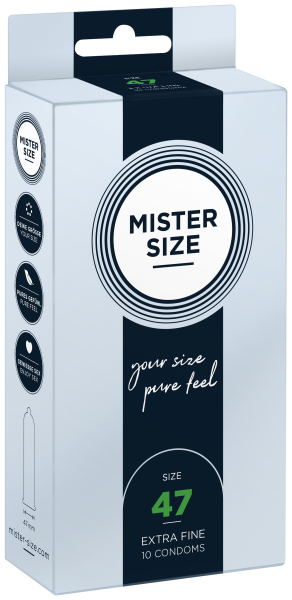 MISTER SIZE - pure feel - 47 mm (10 Kondome)