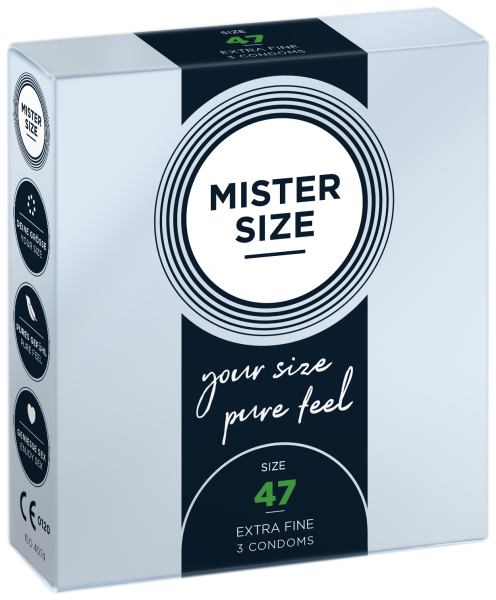 MISTER SIZE - pure feel - 47 mm (3 Kondome)