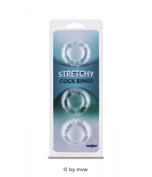 Stretchy Cockrings 3 Stk. clear