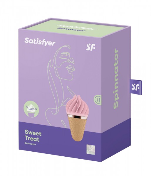 Satisfyer Sweet Treat Aufliegevibrator Pink/Brown