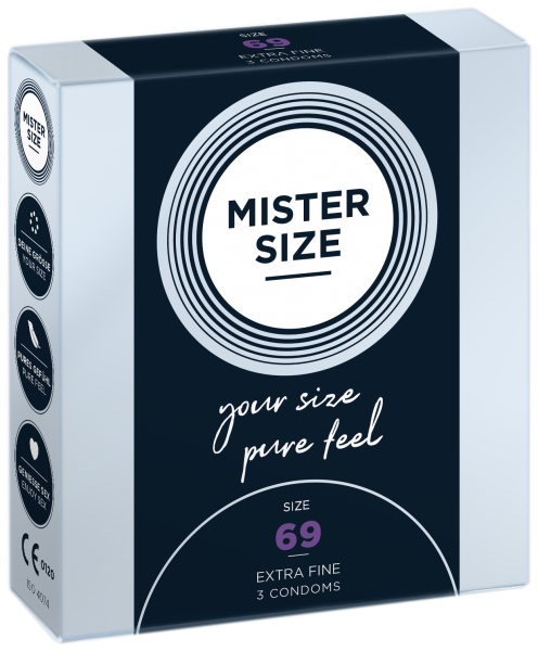 MISTER SIZE - pure feel - 69 mm (3 Kondome)