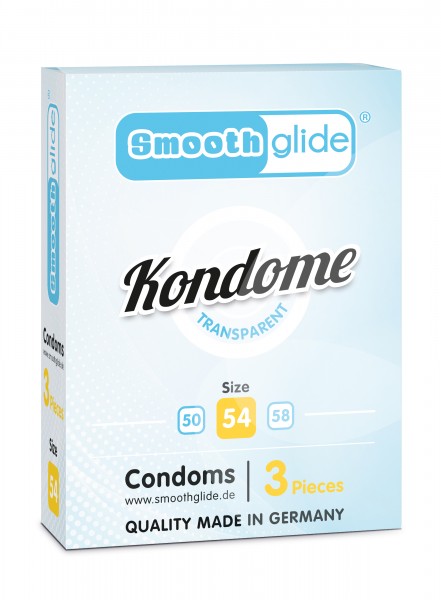 Smoothglide Kondome Neutral 54mm 3er Packung