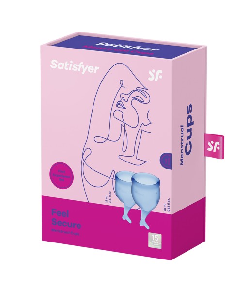 Satisfyer Feel Secure Menstruationstassen Blau