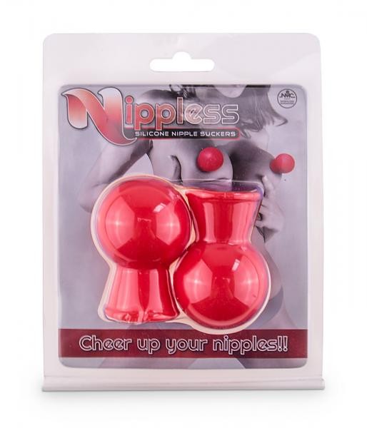 Nippless Silicone Nipple Suckers Red