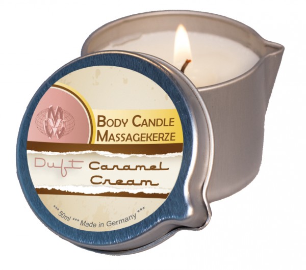 Body Candle Massagekerze Caramel Cream 50 ml